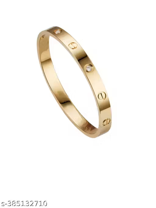Elegant Gold-Plated Crystal Bracelet for Women | Minimal Luxury Adjustable Chain