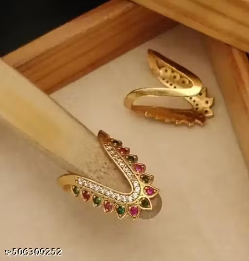 Premium Gold-Plated Stackable Rings Set for Women & Girls | Elegant Minimalist Ring Combo (Set of 7)
