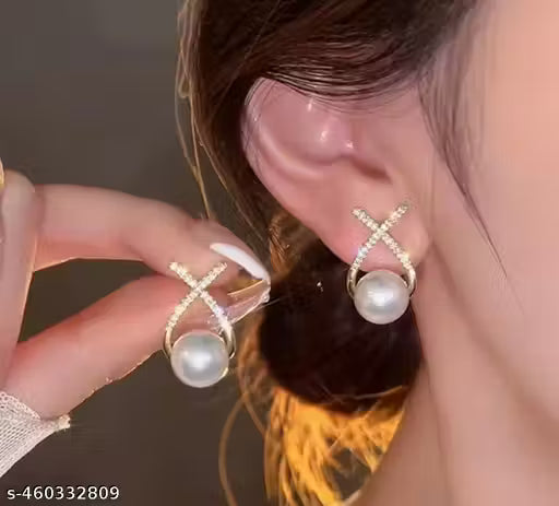 4-Piece Korean Style Minimal Earrings Set for Women | Elegant Daily Wear Combo